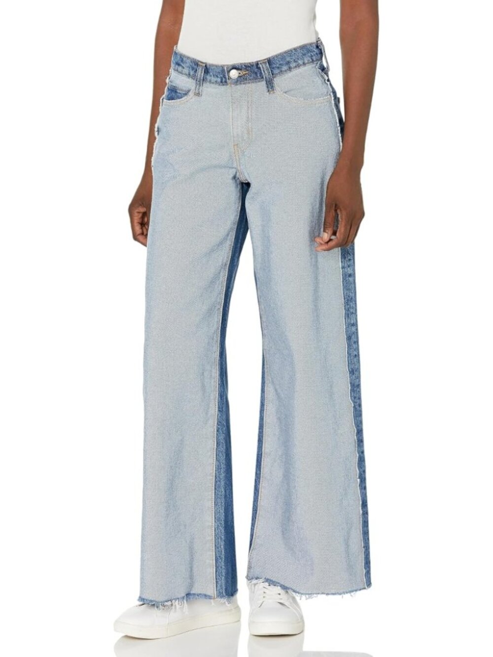 Levi's Inside Out '94 Baggy Wide Leg Jeans Two Tone Blue Feeling Fancy Size 29
